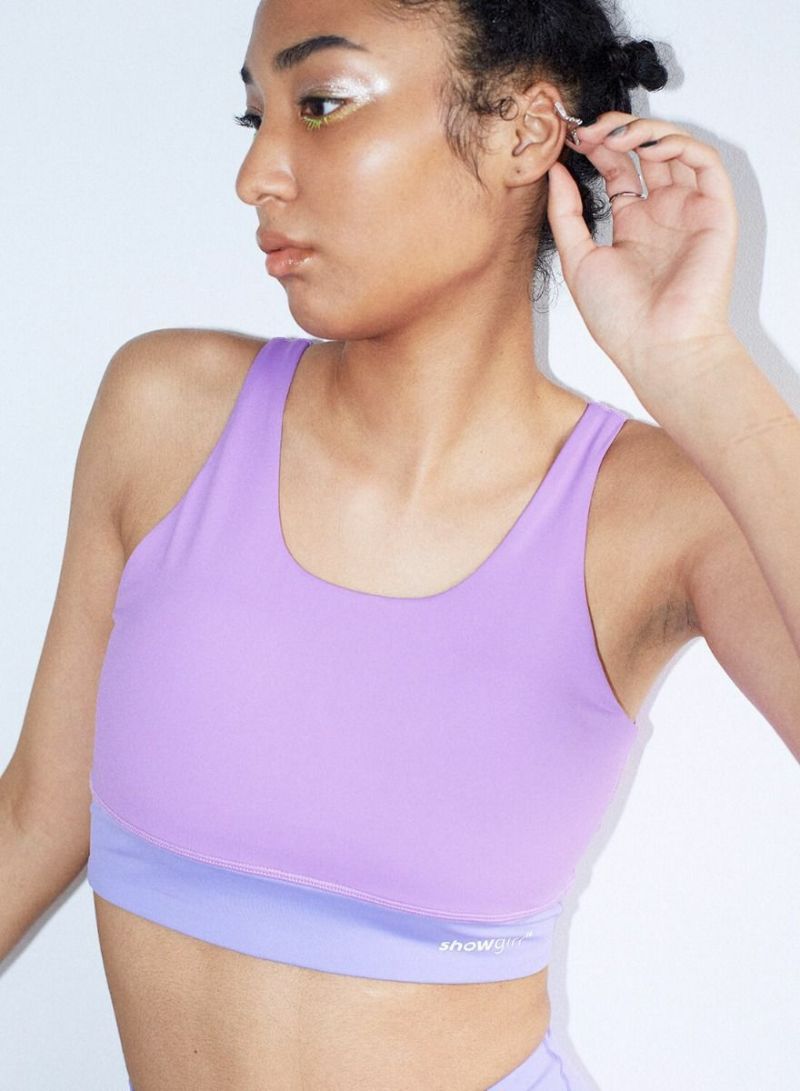 showgirl-purple_bi color_fit-bratop | レギンスパンツshowgirl